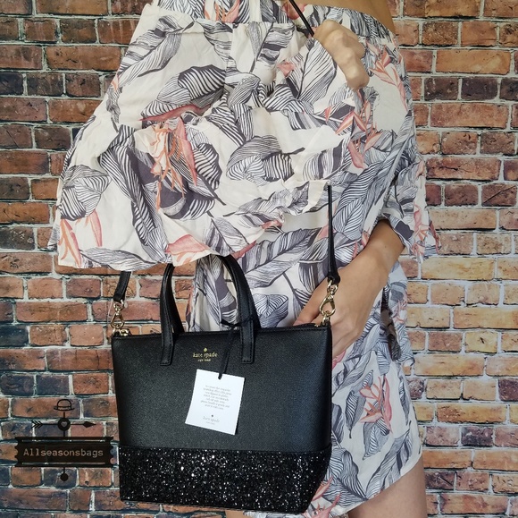 Kate spade small ina greta court black satchel bag - Picture 4 of 7